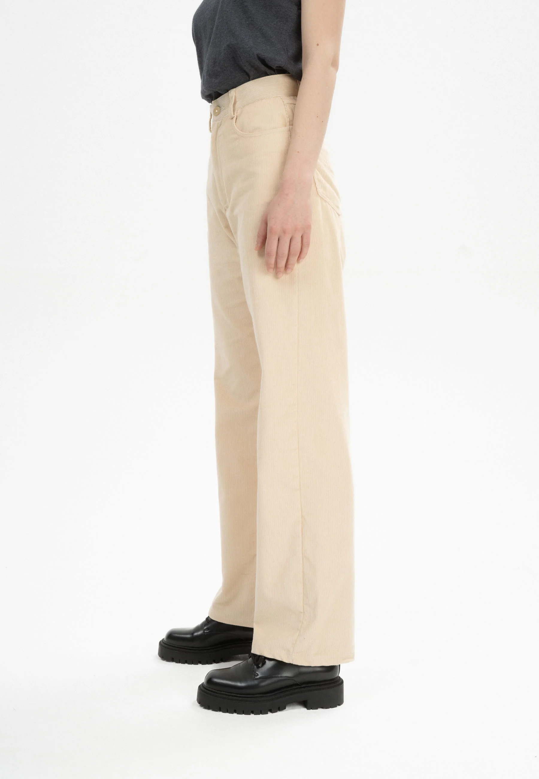 Cord Hose mit hohem Bund und weitem Bein Style OORJA - Image 16