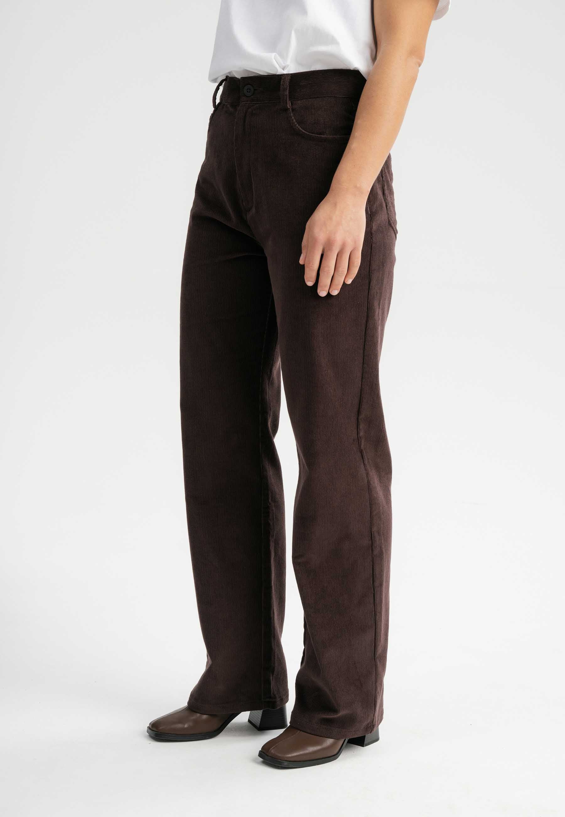 Cord Hose mit hohem Bund und weitem Bein Style OORJA - Image 32