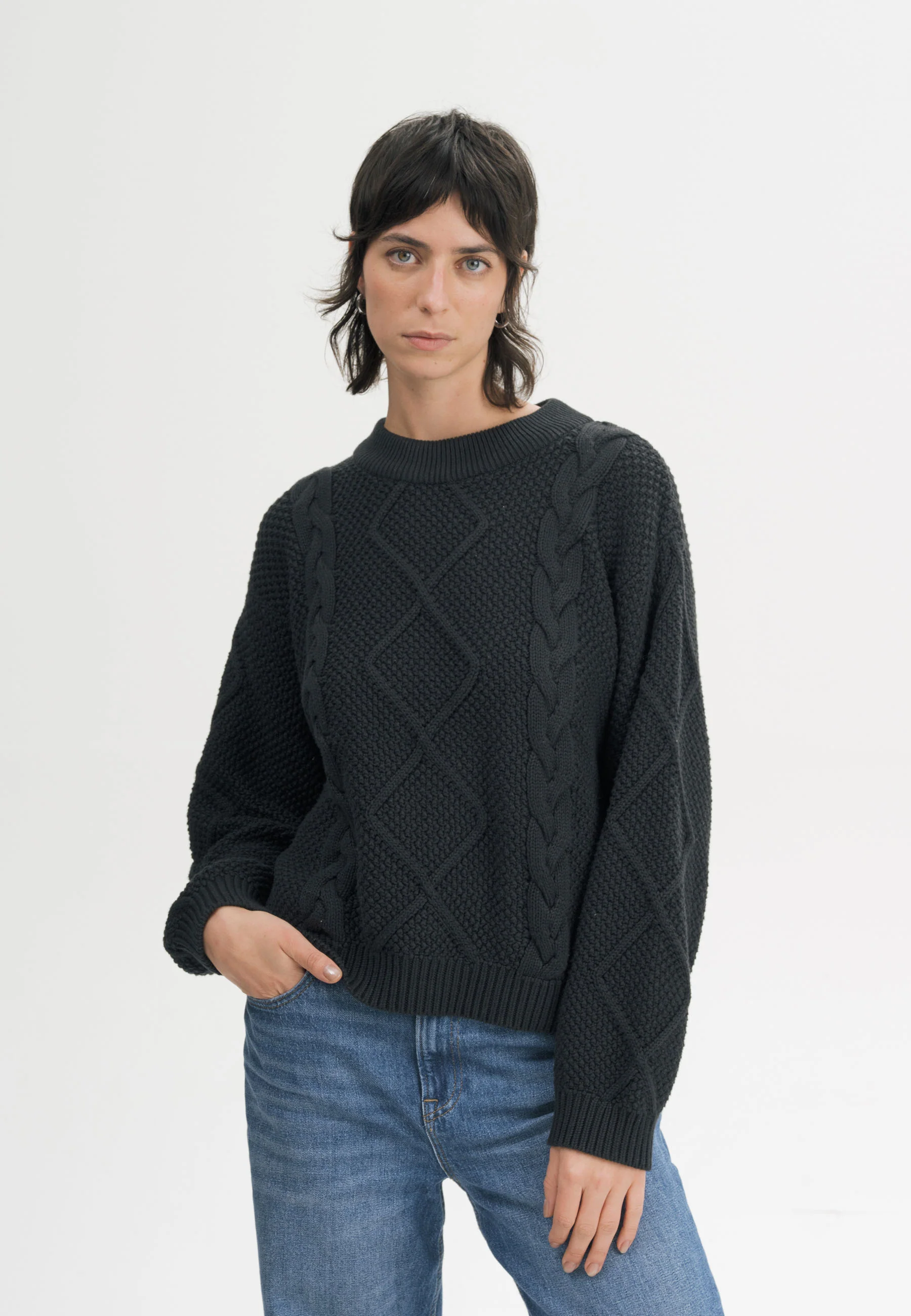 Zopfmuster Strickpullover Style SAMAIRA - Image 12
