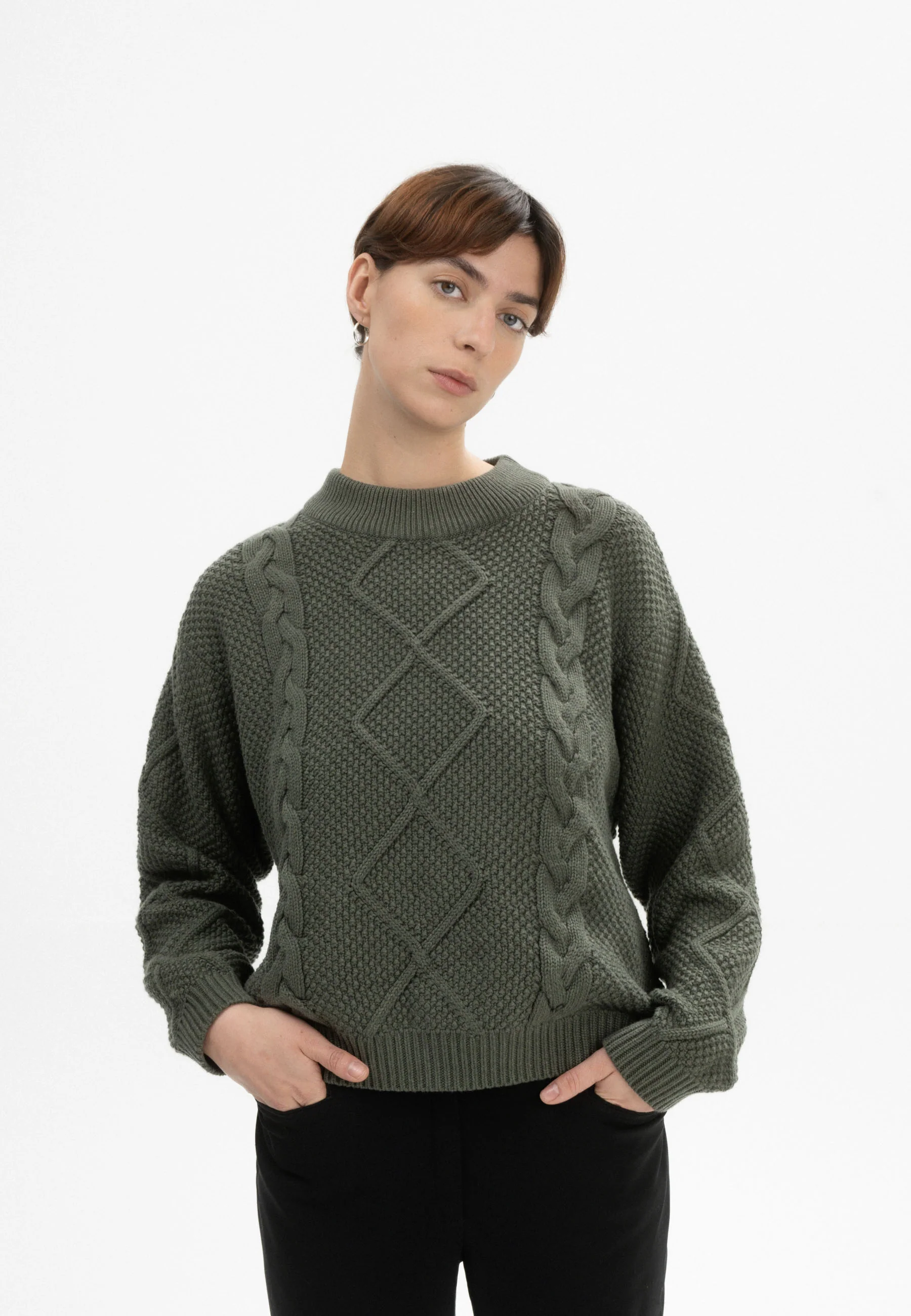 Zopfmuster Strickpullover Style SAMAIRA - Image 23