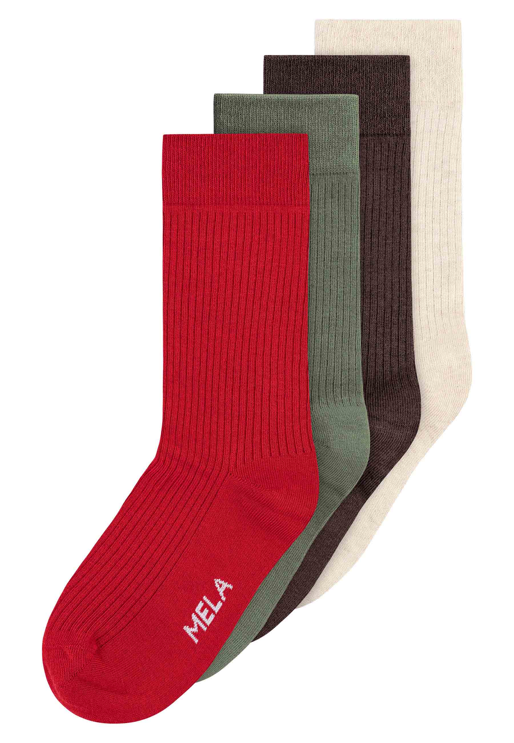 Gerippte Socken 4 Paare - Image 9