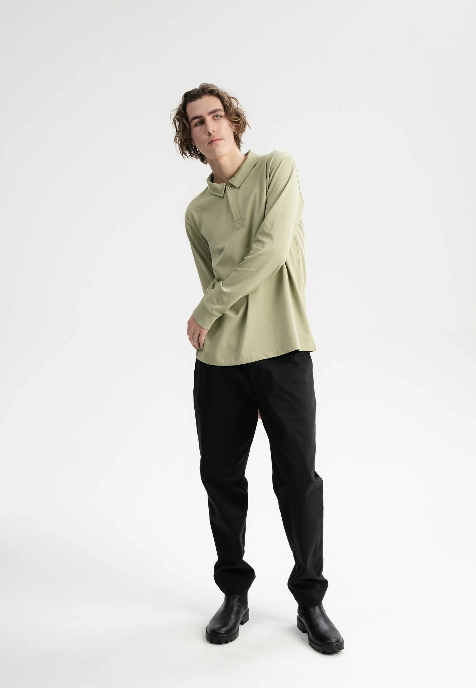 Langarm Polo Shirt Style DIVIT - Image 15