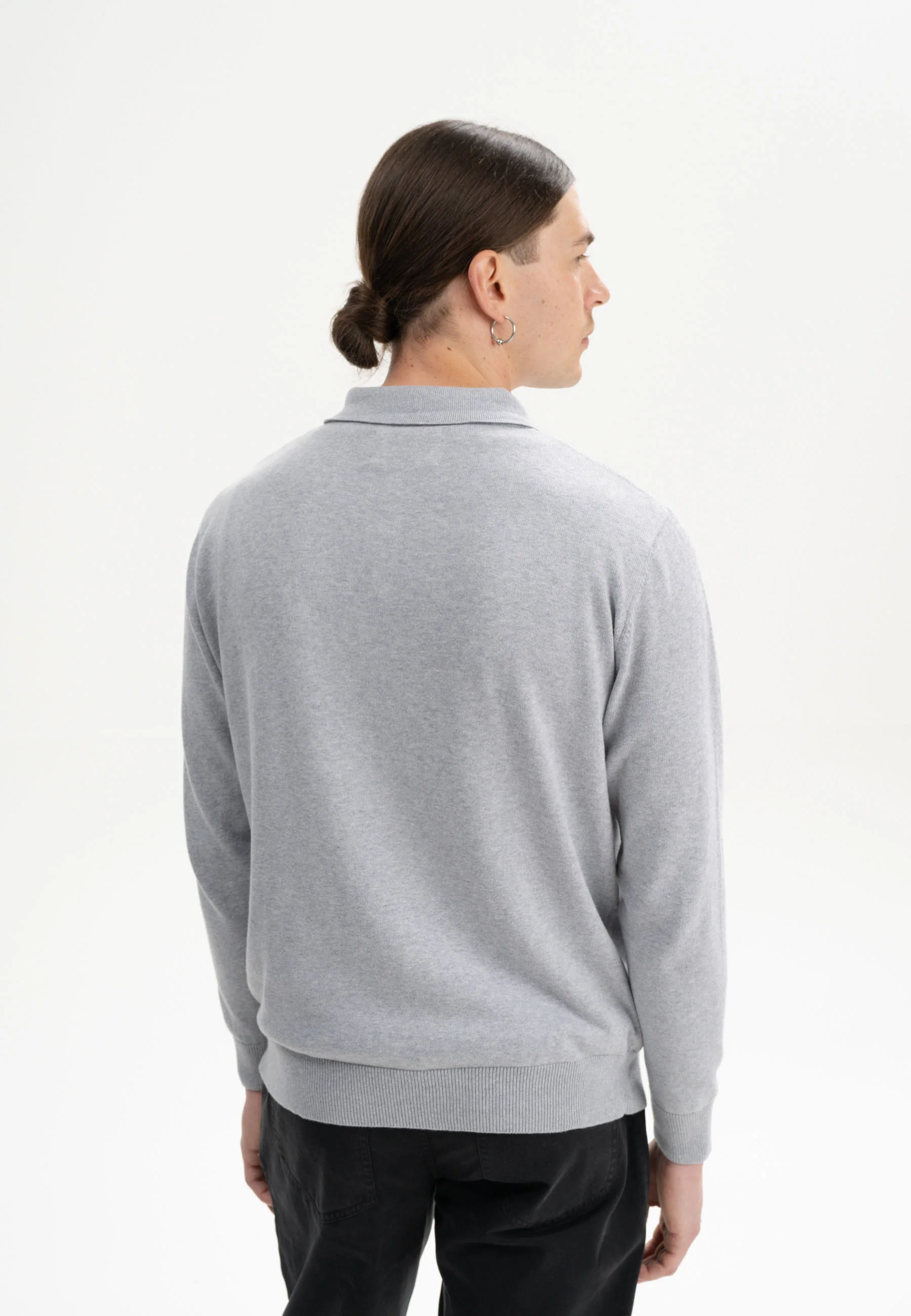 Langarm Strick Poloshirt Style HARISH - Image 13