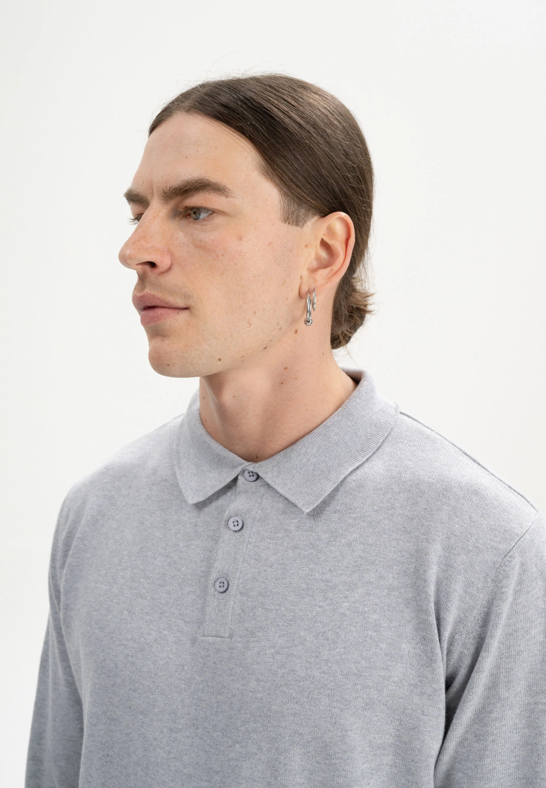 Langarm Strick Poloshirt Style HARISH - Image 16