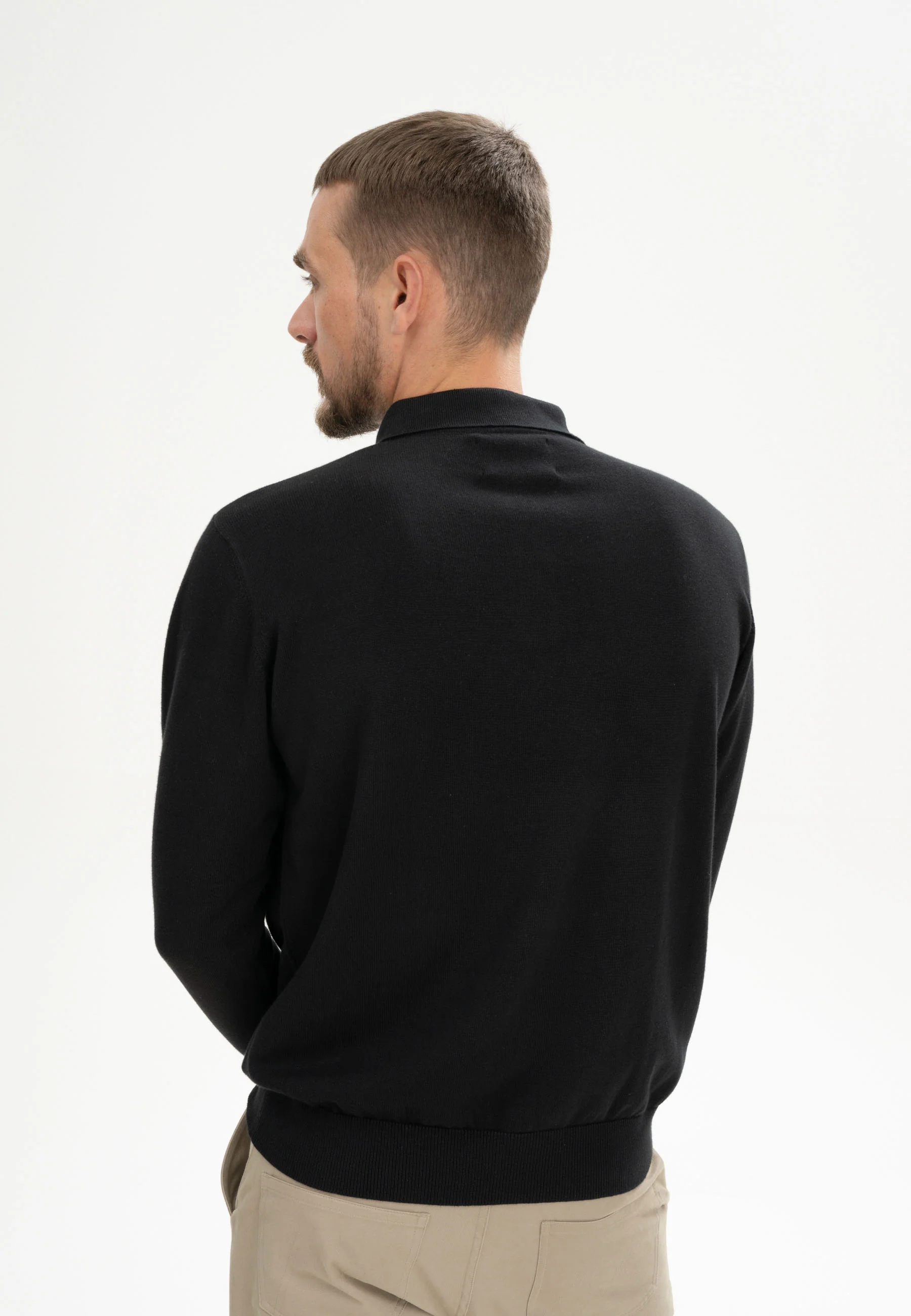 Langarm Strick Poloshirt Style HARISH - Image 8